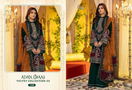 Shree Adan Libaas Velvet Collection Vol 23 Pakistani Suits Catalog
